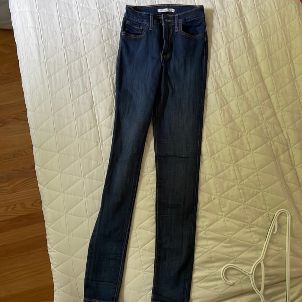 Levi high rise skinny jeans